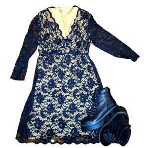 Max studio lace academia mini dress.